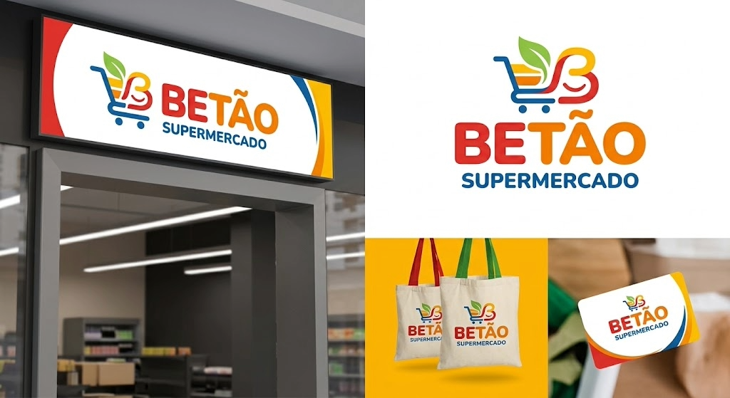 Identidade visual do Supermercado Betão
