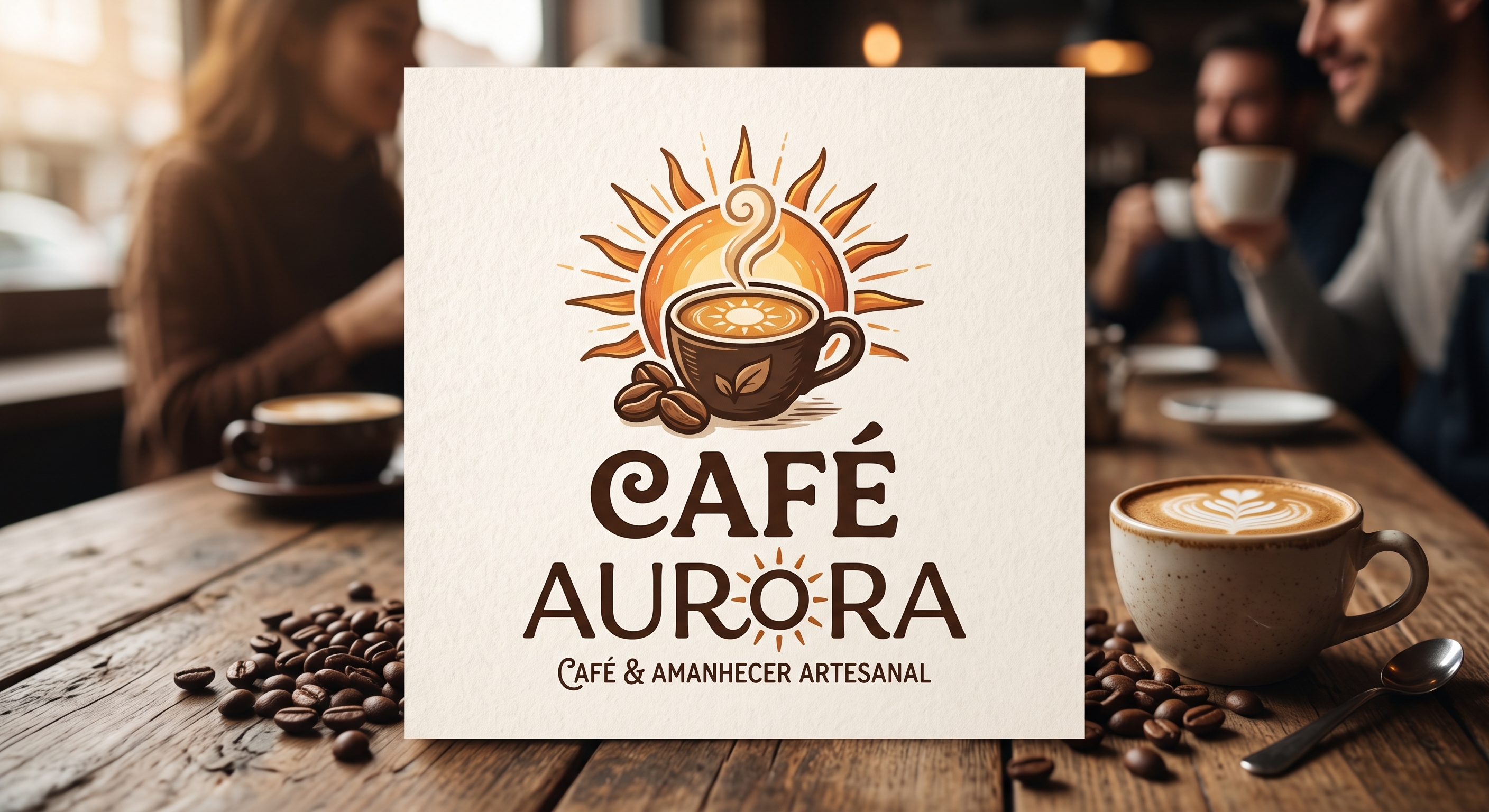 Identidade visual do Café Aurora